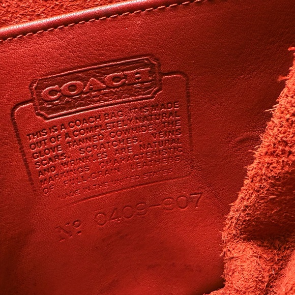 Coach Vintage Red Leather Crossbody Bag - Picture 11 of 16